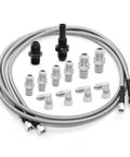 70 Inch Transmission Cooler Lines Kit With 6AN Hose Fittings Universal Fit For AOD C5 TH350 TH400 4L60E 4L80E 700R4 200 4R TR6060