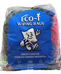 Industrial Mechanic Shop Rags Four Pound Bag Made From 100 Percent Recycled Colored T Shirt Material Highly Absorbent Budget Friendly Low Lint Wiping Cloth For Auto Shop Garage And Heavy Duty Cleaning