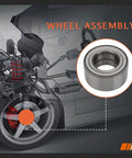 Front Wheel Hub Bearing With ABS For Hyundai Sonata 2013-2016, Tucson 2014-2016, Cadenza 2014-2016, Optima 2014-2015 FWD OEM-Grade Wheel Hub Assembly Replacement, shown near a car wheel assembly diagram.