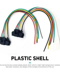 Heat Resistant 6 Pin Throttle Body Pigtail Connector 6 Way Plug and Play Wiring Harness For Throttle Position Sensor TPS Repair Durable Black