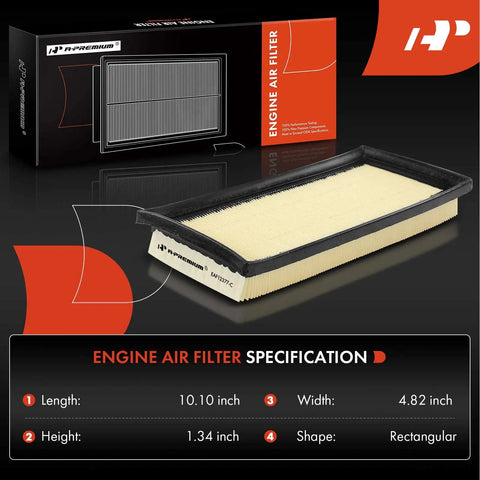 Two Piece Engine Air Filter For Mitsubishi Mirage 2014 2023 Mirage G4 2017 2023 L3 1 2L Flexible Panel Replacement 178010Y040