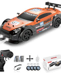 4WD RC Drift Car 1:16 Scale with 2.4GHz Remote, High Speed Up To 18 KMH, LED Headlights, Dual Batteries, Durable Shell, Drifting Tires