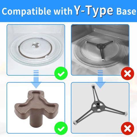 9.6 Inch Microwave Glass Turntable Plate Replacement For Panasonic Models With Eleven Sixteen Inch Y Type Coupler compatibility chart