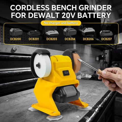 Smooth Operator Mini Belt Sander And Precision Polishing Tool For Wood And Metal Crafting Badass Workbench Companion With 20 Volt Battery Compatibility And Quick Knife Sharpening Mode on a workbench.