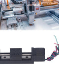 Heavy Duty 50Mm Stroke Linear Rail Slide Actuator with motor and T screw system for CNC router builds.