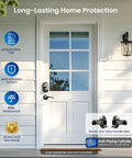 Keyless Entry Door Lock With 2 Lever Handles Electronic Keypad Deadbolt Auto Lock Backlit For Easy Installation