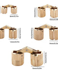 Heavy Duty Brass Concealed Cabinet Hinges Set Cylindrical Barrel Door Hardware 180 Degree Opening Quiet Smooth Operation