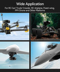 Three Axis FPV Camera Gimbal With Head Tracking and Pan Tilt Mount, UART PWM Control, C-20T Model on drone, car, plane setups