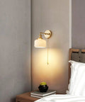 Total Game Changer Modern Wall Sconce Lights For Indoor Spaces Sleek French Copper Finish Delivers Soft Up Down Glow Perfect For Vanity Mirrors And Cozy Bedroom Corners Straight Up Great Value Pack Of Two on a bedroom wall.
