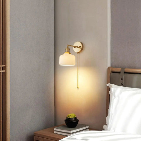 Total Game Changer Modern Wall Sconce Lights For Indoor Spaces Sleek French Copper Finish Delivers Soft Up Down Glow Perfect For Vanity Mirrors And Cozy Bedroom Corners Straight Up Great Value Pack Of Two on a bedroom wall.