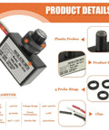 2 Pack Dusk To Dawn Photocell Light Sensor Switch For Outdoor Lighting 105V130V AC product details, showing plastic probes and specs