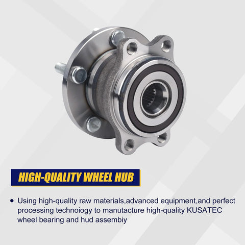 512293 Rear Wheel Bearing Hub Assembly For 2005 2009 Subaru Legacy And 2005 2009 Subaru Outback Rear Replacement With M12x1.25 Thread And Four Bolt Flange Direct Fit, side view