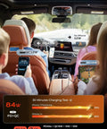 Family using Retractable Car Charger 84W USB C Fast Charge For 12V Cigarette Lighter Sockets while driving, charging multiple devices
