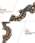 Close-up of vintage design on Old School Retro Wooden Cabinet Pulls Zinc Alloy Decorative Knobs Set Of 20.