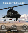 Airwolf RC Helicopter 1:27 Scale Ready To Fly With Auto Hover Six Channel Control Dual Batteries TV Accurate Air Wolf