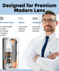 Ordilend glasses cleaning kit with 24H anti-fog spray in a clear case, includes spray bottle and microfiber cloth
