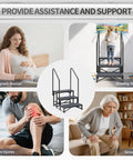 Heavy Duty Three Step Entry Platform Featuring Dual Safety Rails And Powder Coated Steel That Handles 660 Pounds Like A Champ While Delivering Rock Solid Stability And Rust Free Progress Across Every Camping Expedition with users in diverse situations.