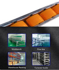 Gravity Conveyor System For Light Duty Loads With Unloading Pulley ABS Rollers And Stainless Steel Frame close-up and applications
