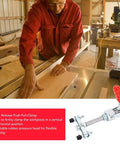 Double Headed Push Pull Toggle Clamp With 65.5 mm Stroke And 318 kg Clamping Force in woodworking setup