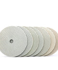 Check Out This Awesome 7 Inch Diamond Polishing Pad Made For Granite And Marble,6 circular white polishing discs with 20mm hole.