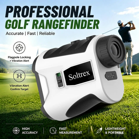 Butter Smooth 1000 Yard Golf Laser Rangefinder With Premium 6.5X Optics And Tournament Legal Slope Switch For Dead Nuts Flag Lock Vibration To Easily Knock It Out Of The Park And Shave Strokes Off Weekends
