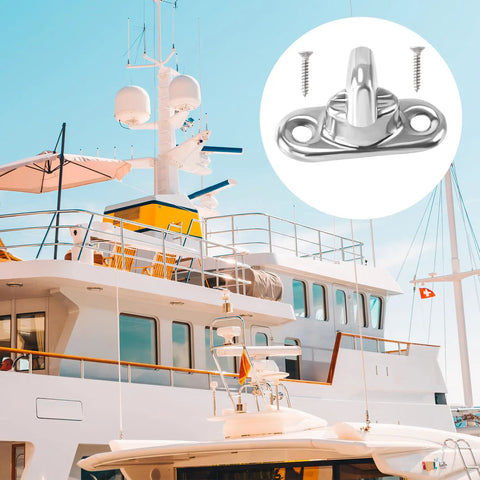 Top Shelf Quarter Turn Fasteners 15 Pack, Rock Solid Zinc Alloy Canvas Twist Locks on a boat with screws for outdoor use.