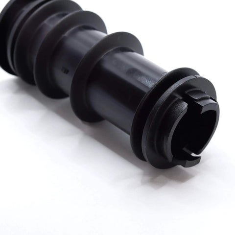 Two Pack Replacement Seat Post Bushing For Swivel Patio Chairs Fits Into One And Seven Eighths Inch Inner Diameter Tube And Accepts A One Inch Seat Post Black, close-up of single bushing