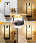 Wireless Charging Touch Control Table Lamp Set Of 2 with USB Port, dimmable bedside lamps showing different brightness levels.