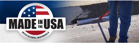 Asphalt Lute Rake With 32 Inch Blade And 72 Inch Lightweight Aluminum Handle With T Connector For Strong Bracing And Smooth Asphalt Leveling Made In The USA
