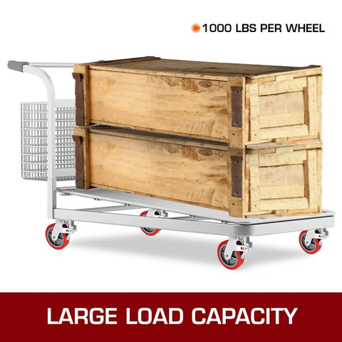 Built Tough Eight Inch Polyurethane Swivel Caster Wheels With Locking Brakes And Steel Cores Roll Smooth As Butter For Scaffolding And Workbenches While Handling Three Thousand Two Hundred Pounds During Your Daily Shop Grind