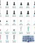 610 Piece RC Car Parts Screw Tools Kit With M3 And M4 Screws Flat And Round Heads Washers Lock Nuts Body Clips E Clips Pins And O Rings