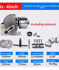 Rock Solid Universal Dividing Head With 3 Jaw Chuck And Matching Tailstock For CNC Rotary Axis Setups Running Smooth Precision Milling Work That Always Nails The Mark 4 Inch 100mm with 100mm chuck.