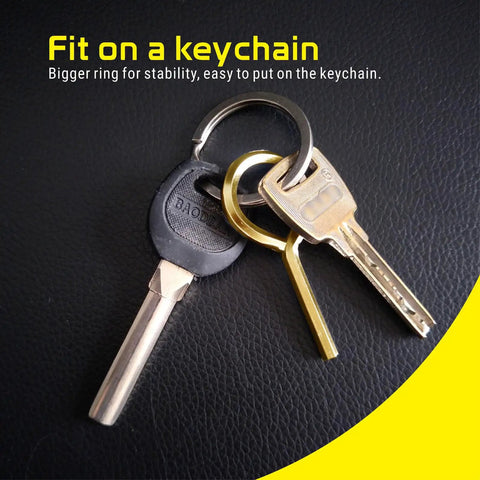 Five Thirty Second Inch Standard Hex Dogging Key Set For Push Bar Panic Exit Devices With Keychain Style Allen Wrench Keys