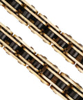 Close-up of Gold 520 O Ring Chain 114 Links With Chain Breaker For Dirt Bikes ATVs UTVs 4 Wheelers Heavy Duty Master Link
