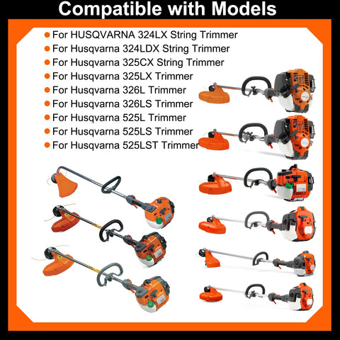Gearbox Assembly Replacement For Husqvarna 128LD 125LDX 129R 124R 125R 128L 129LK 128R And Poulan BC2126 Weed Eater With 25.4mm Shaft Square Drive 10-Tooth Bevel Gear Head M10x1.25 LH Nut