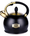 Stove Top Whistling Tea Kettle 2.64 Quart With Food Grade Stainless Steel Teakettle And No Sweat Cool Touch Ergonomic Handle