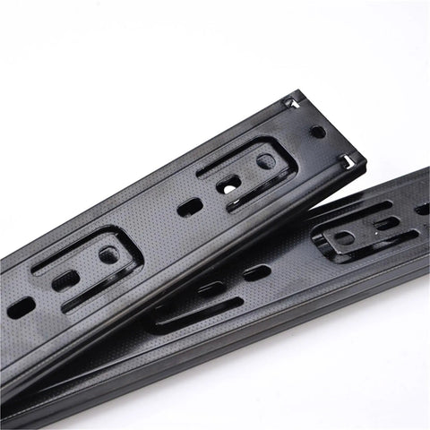 Three-Section Drawer Slide Rail Kit for Cabinets Silent Glide 20 Inch Track System 2 Pieces Easy Install Full Extension