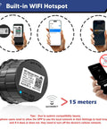 WiFi Eyepiece For Telescope And Microscope, HD 2K Image Amplifier with built-in WiFi hotspot, showing compatibility with phones.