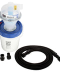 Assembled Quick Click Dust Collection Separator With Tough Five Gallon Locking Barrel And Ten Foot Commercial Hose for debris filtering