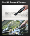Cordless Handheld Vacuum Cleaner Four In One Air Duster And Desk Vacuum with 15000Pa Suction cleaning keyboard and car leaves