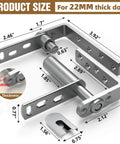 Saloon Door Hinges Double Action Self Closing Heavy Duty No Fuss Swinging Door Hardware For Cafe Doors Two Way Swing 304 Stainless Steel Rustproof Corrosion Resistant 2 Pack dimensions diagram.
