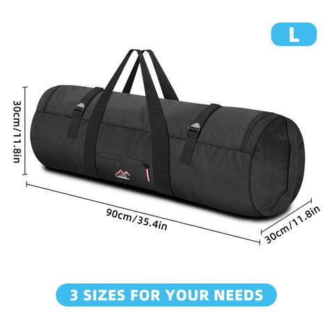 Oversized Travel Duffel With Upgraded Zipper, Waterproof And Tough 125L Capacity For Camping And Outdoor Gear, Tent Storage Bag