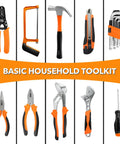 All In One Home And Auto Repair Tool Kit 157Piece Set With Durable Plastic Toolbox Storage Case Pliers Wrenches Screwdrivers