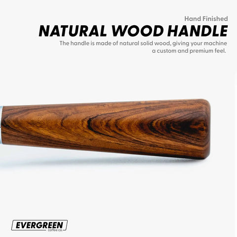 Natural wood handle for Bottomless 54mm Portafilter Kit With 53mm Distributor And Tamper For Breville Barista Express Pro Touch