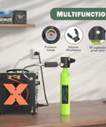 Mini 0.5L Scuba Tank For Emergency Air Supply Portable Snorkeling Oxygen Canister with multifunction compressor