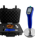 Portable Ultrasonic Hardness Tester With Dual Probes For Measuring HL HV HB HS HRA HRB HRC, handheld blue tester in case with probe and cable