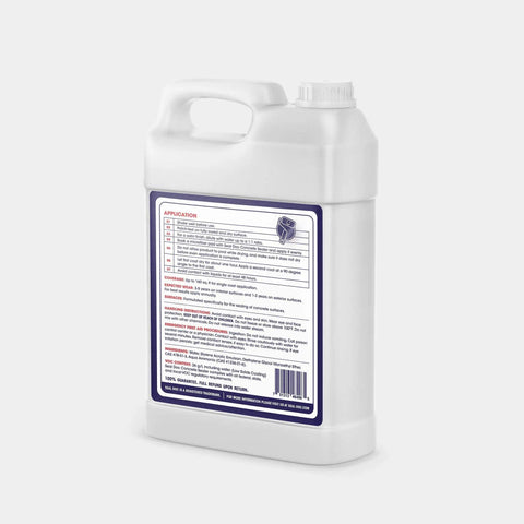 Back view of Concrete Countertop Sealer 750ml Satin Finish Water Based Formula That Is Food Safe And Non Toxic VOC Free Deep Penetration bottle