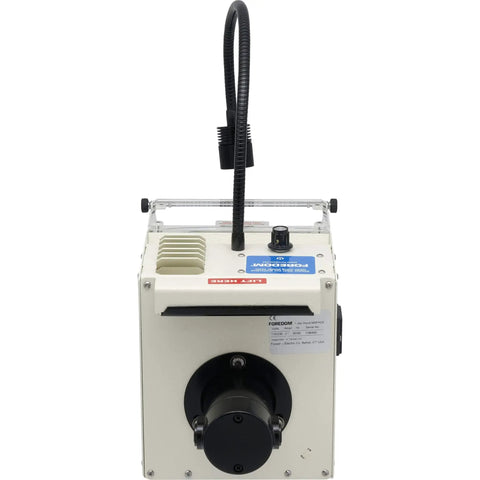 Front view of On The Bench Filter Hood With Light And 3 Filters For Jewelry And Dental Labs, 115V North American Plug