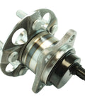 Rear Wheel Bearing And Hub Assembly For Toyota Prius 2010 2015 And Prius Plug In 2012 2015 Direct Fit Replacement For A Smooth Ride And Easy Install No Fuss, showing metal assembly.