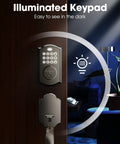 Keyless Entry Door Lock With Keypad Deadbolt And Handle No Key Needed Smart Lock With Auto Lock 50 User Codes Waterproof Front Door